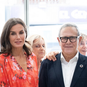 La reine Letizia d'Espagne assiste à la conférence "Tour of Cancer", organisée par l'AECC (Association espagnole contre le cancer), au Caixa Forum à Lérida le 6 septembre 2022. 