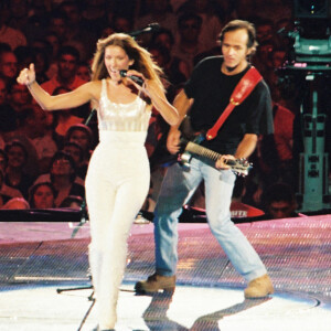 Archives - Céline Dion et Jean-Jacques Goldman - Concert de Céline Dion au stade de France à Paris le 20 juin 1996