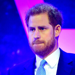 Le prince Harry, duc de Sussex, lors du "WellChild Awards" à l'hôtel Royal Lancaster à Londres. Le 15 octobre 2019 