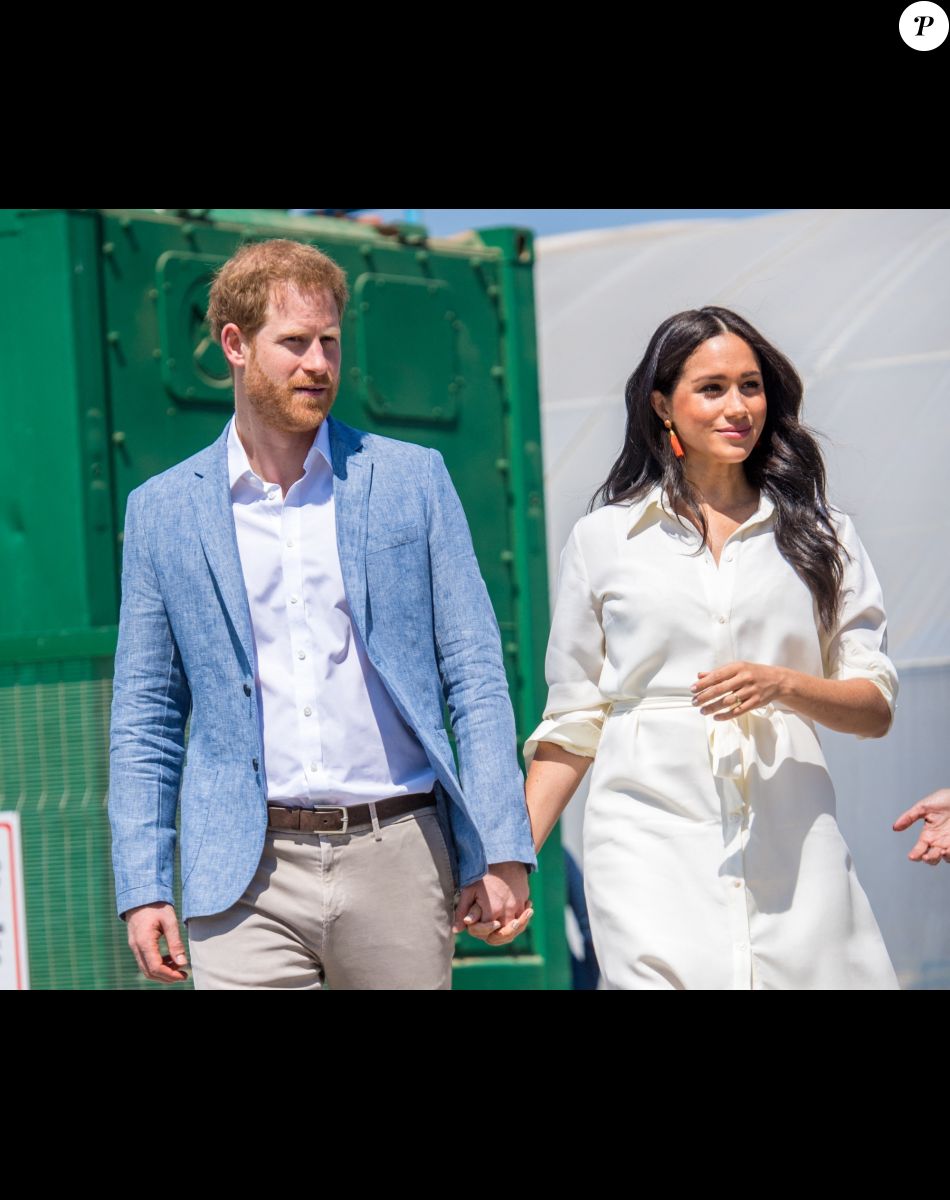 Le prince Harry, duc de Sussex, et Meghan Markle, duchesse de Sussex, visite l'association "Yes" (Youth Employment Service) qui oeuvre pour résoudre le problème du chômage des jeunes en Afrique du Sud. Johannesburg, le 2 octobre 2019.