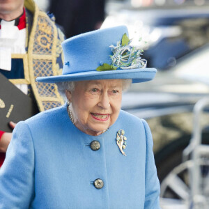 La reine Elisabeth II d'Angleterre - La famille royale d'Angleterre assiste à une messe à l'occasion de la journée du Commonwealth en l'Abbaye de Westminster à Londres, le 14 mars 2016.