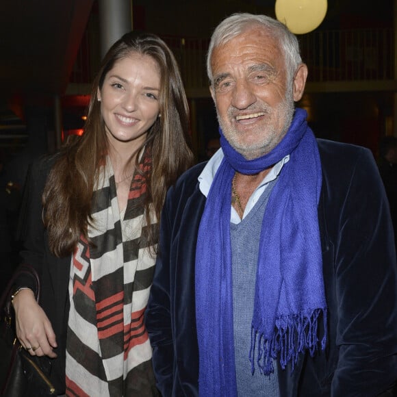 Jean-Paul Belmondo et sa petite-fille Annabelle - People au concert de Patrick Bruel au Zenith de Paris le 31/05/2013