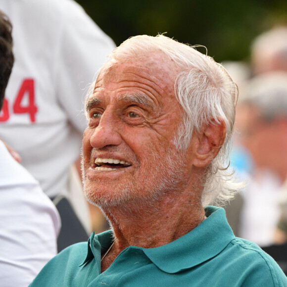 Exclusif - Jean-Paul Belmondo - Gala de boxe "No Limit Episode IX" organisé par B. Asloum (ancien champion du monde de boxe) en plein air au théâtre Tivol au Cannet le 18 juillet 2019. © Bruno Bebert/Bestimage 