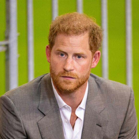 Le prince Harry, duc de Sussex, lors d'une conférence de presse pour l'événement Invictus Games Dusseldorf 2023 One Year to Go à Düsseldorf, Allemagne, le 6 septembre 2022. 