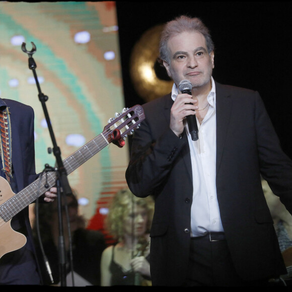 Exclusif - Raphaël Mezrahi et Murray Head lors de la 6ème édition de la "Nuit de la Déprime" au casino de Paris, France, le 11 février 2019. © Alain Guizard/Bestimage