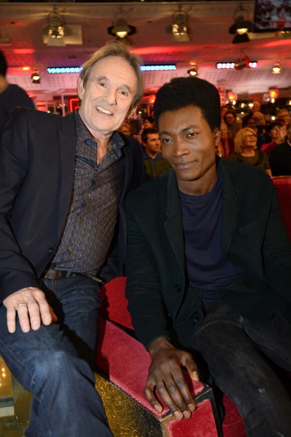 Murray Head et Benjamin Clementine - Enregistrement de l'émission "Vivement Dimanche" à Paris le 14 janvier 2015. L'émission sera diffusée le 18 janvier.