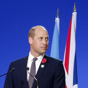 Le prince William, duc de Cambridge - Les leaders du monde entiers se succèdent à la tribune du sommet de la COP26 à Glasgow le 2 novembre 2021. 