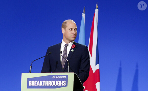 Le prince William, duc de Cambridge - Les leaders du monde entiers se succèdent à la tribune du sommet de la COP26 à Glasgow le 2 novembre 2021. 