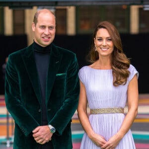 Le prince William, duc de Cambridge, Catherine (Kate) Middleton, duchesse de Cambridge - Première cérémonie de remise des prix Earthshot au Palace Alexandra à Londres le 17 octobre 2021. 