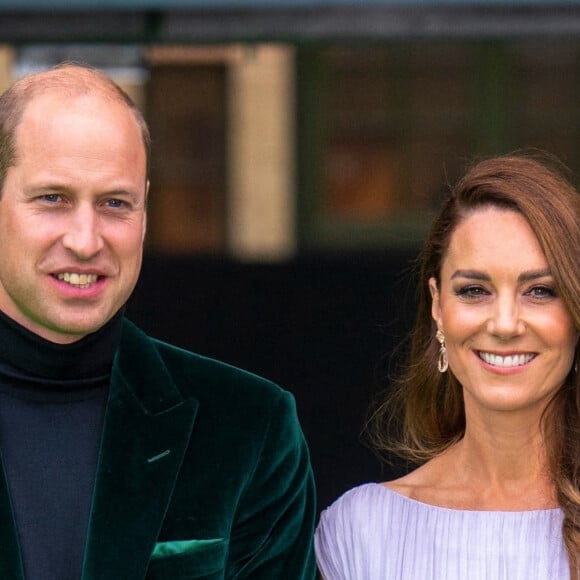 Le prince William, duc de Cambridge, Catherine (Kate) Middleton, duchesse de Cambridge - Première cérémonie de remise des prix Earthshot au Palace Alexandra à Londres le 17 octobre 2021. 