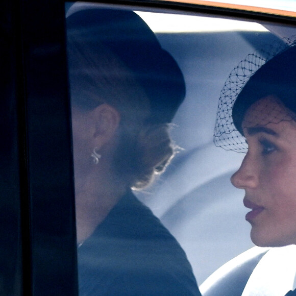 Meghan Markle - Procession organisée en l'honneur d'Elizabeth II, déplacée du palais de Buckingham jusqu'à Westminster Hall. Le 14 septembre 2022.