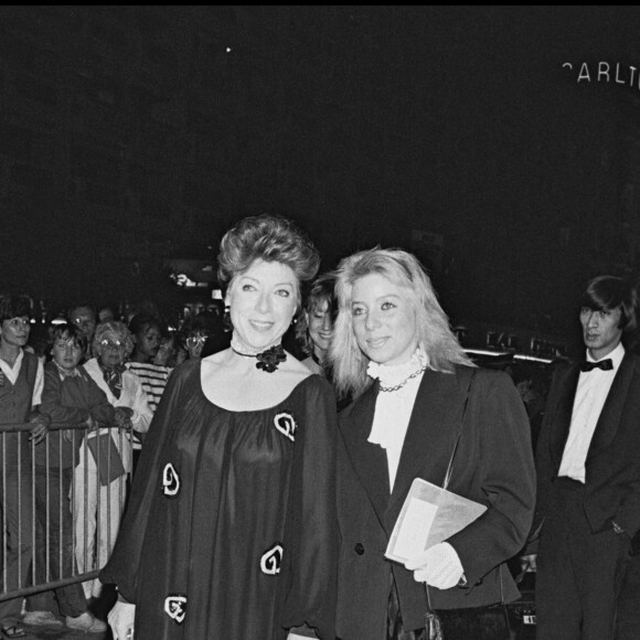 Marthe Mercadier et sa fille Véronique au Festival de Cannes en 1982