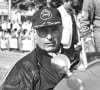 Le pilote Juan Manuel Fangio dans une Ferrari (photo d'archive)
