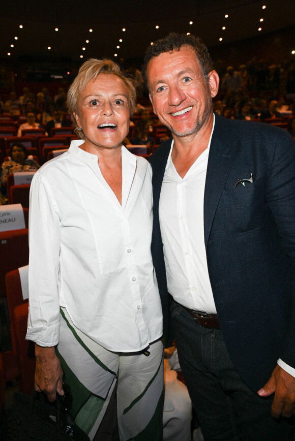 Muriel Robin et Dany Boon - Soirée d'ouverture du festival au théâtre et projection du film "Une belle course" lors du 15ème festival du film francophone d'Angoulême le 23 août 2022. © Coadic Guirec / Bestimage 