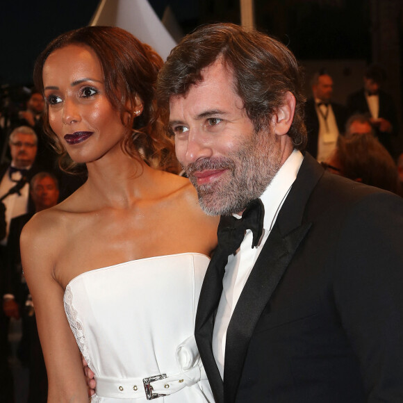 Sonia Rolland et Jalil Lespert - Montée des marches du film "Le Redoutable" lors du 70e Festival de Cannes. Le 21 mai 2017. © Borde-Jacovides-Moreau / Bestimage