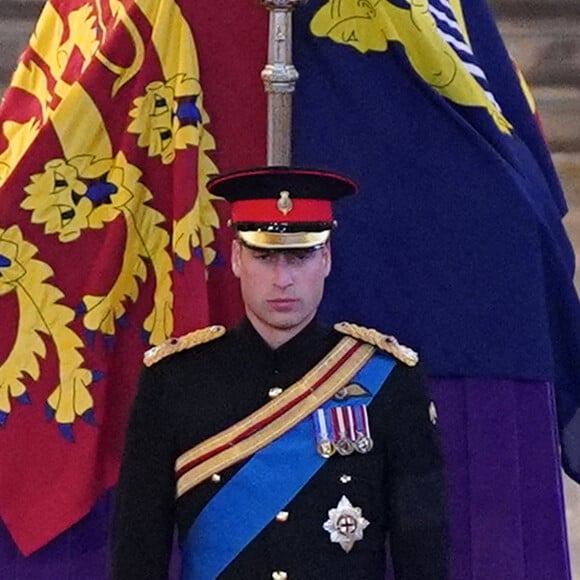 Le prince William, prince de Galles - Veillée des petits-enfants de la reine Elizabeth II au Westminster Hall à Londres, Royaume Uni
