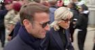 Emmanuel et Brigitte Macron, assortis en blasers, pantalons sombres, lunettes de soleil et baskets, sont allés se recueillir à Westminster Hall devant le cercueil d'Elizabeth II à Londres