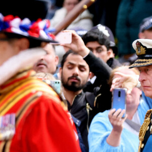 Le roi Charles III d'Angleterre - Arrivées au service funéraire à l'Abbaye de Westminster pour les funérailles d'Etat de la reine Elizabeth II d'Angleterre le 19 septembre 2022. © Jacovides-Moreau Bestimage