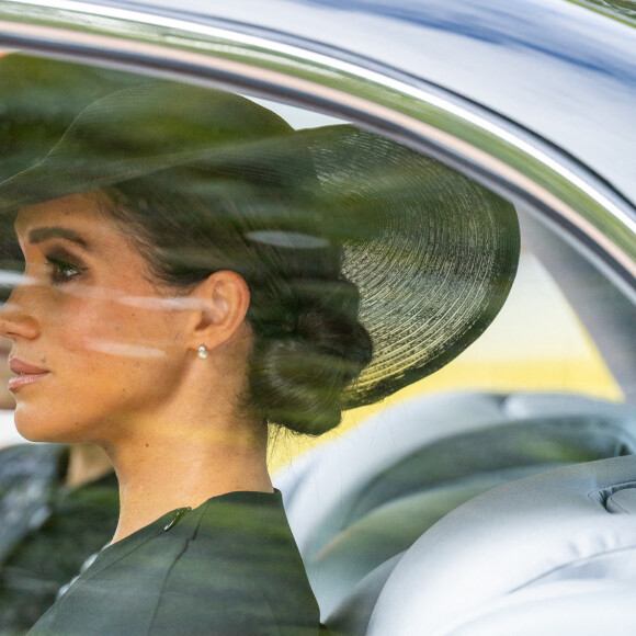 Meghan Markle, duchesse de Sussex - Funérailles nationales de la reine Elizabeth II à Londres, Royaume Uni, le 19 septembre 2022. © Avalon/panoramic/Bestimage 