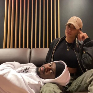 Black M et sa compagne Léa Djadja sur Instagram. Le 11 septembre 2022.