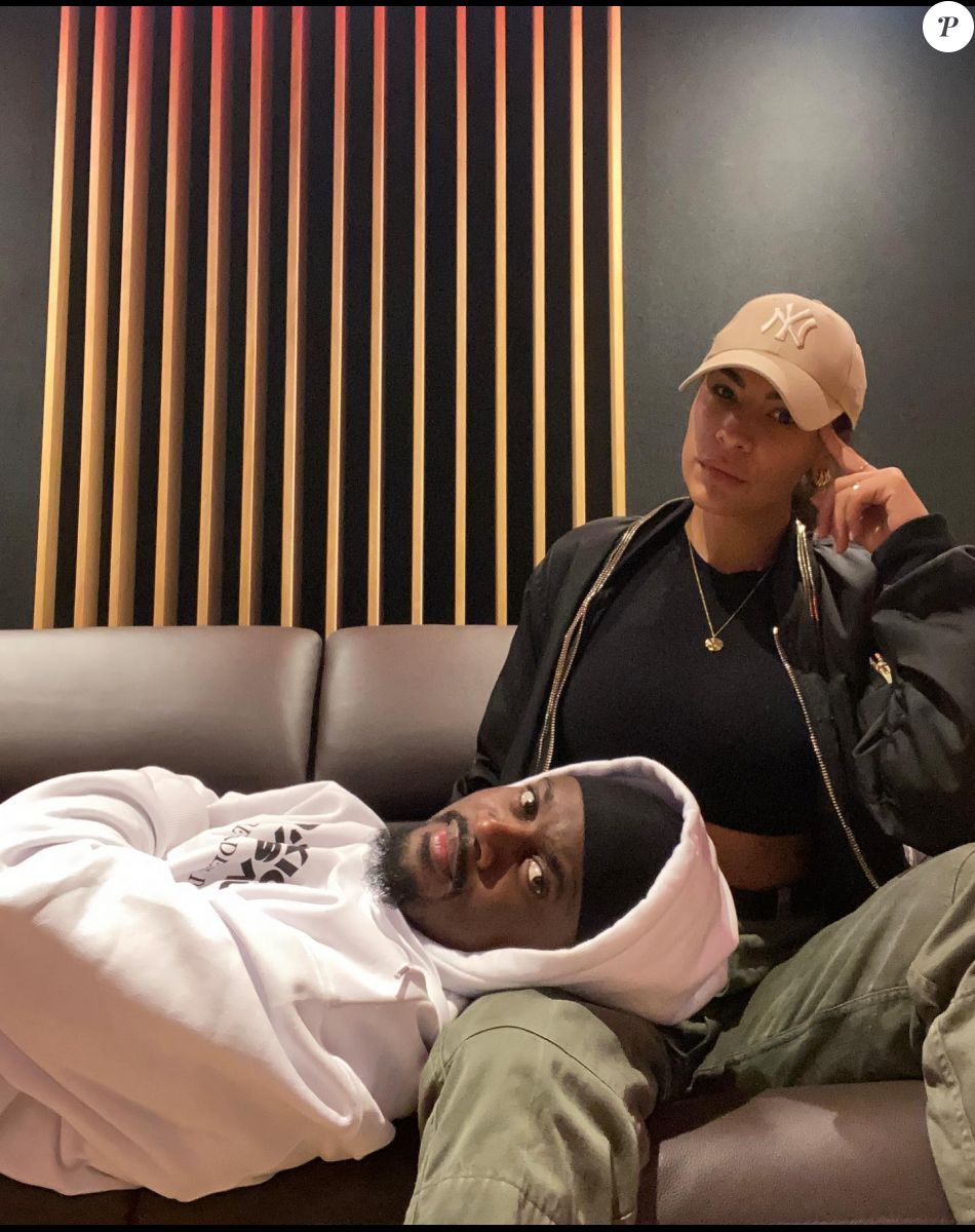 Black M et sa compagne Léa Djadja sur Instagram. Le 11 septembre 2022.