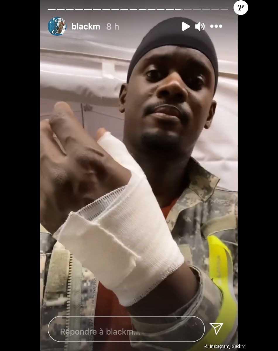 Black M révèle s'être blessé sur le tournage de la saison 2 de "District Z" - Instagram.