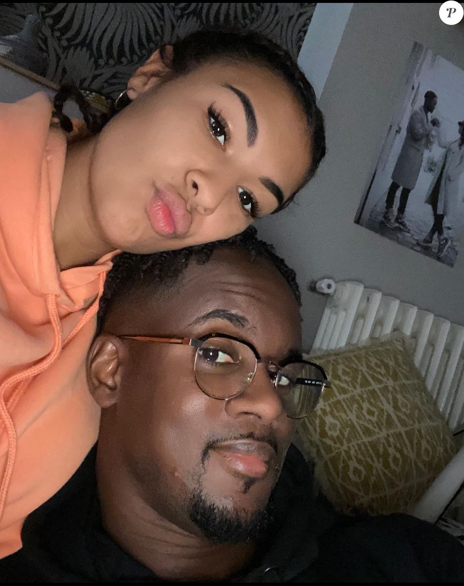 Black M et Léa Djadja sur Instagram. Le 27 décembre 2021.
