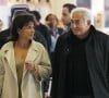 Dominique Strauss-Kahn et Anne Sinclair à l'aéroport de Charles de Gaulle pour partie en Israël. Le 17 novembre 2011.