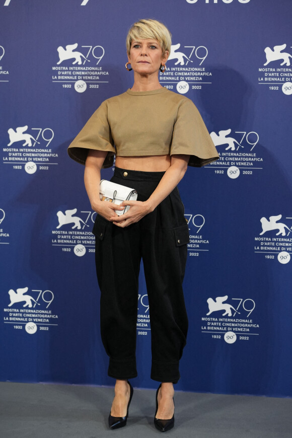 Marina Fois au photocall du film "La Syndicaliste" lors de la 79ème édition du festival international du film de Venise (La Mostra), Italie, le 2 septembre 2022. © MPP/Bestimage 
