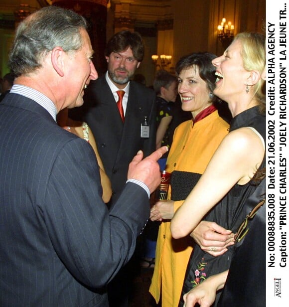 Le prince Charles, Joely Richardson, à Buckingham