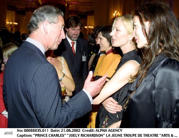 Le prince Charles et Joely Richardson, à Buckingham