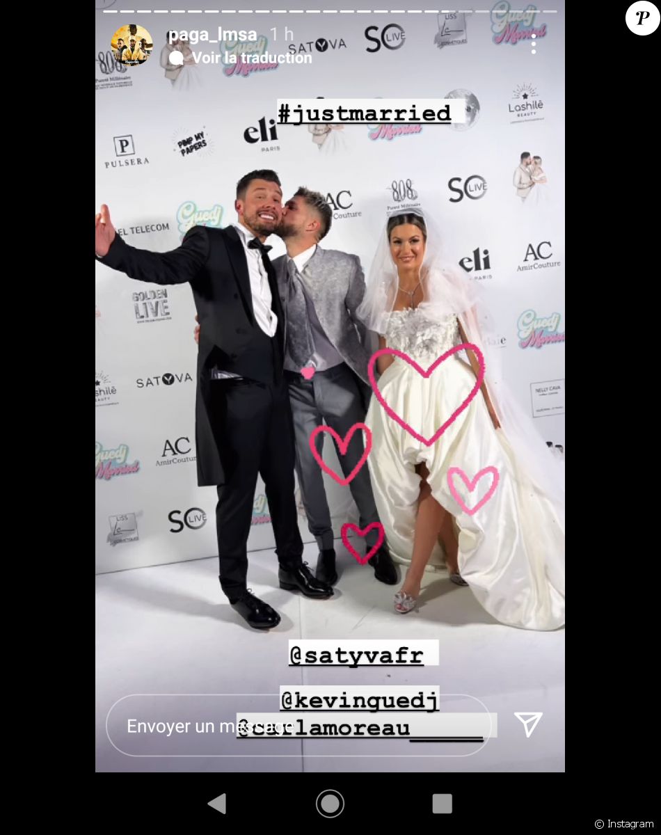 Mariage de Carla Moreau et Kevin Guedj à Courchevel, le 31 janvier 2022