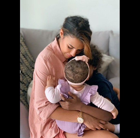 Léa Djadja, son fils Isaac et sa fille Sinaa. Instagram. Le 30 mai 2021.