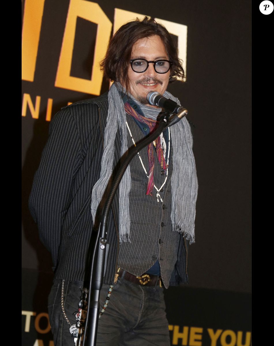 Johnny Depp à la première la série animée "Puffins" à Belgrade, Serbie. © Future-Image/Zuma Press/Bestimage