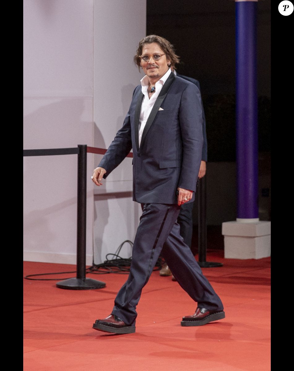 Johnny Depp lors de la première de "City of Lies" lors de la 47e édition du Festival du Cinéma Américain de Deauville le 5 septembre 2021. © Olivier Borde / Bestimage