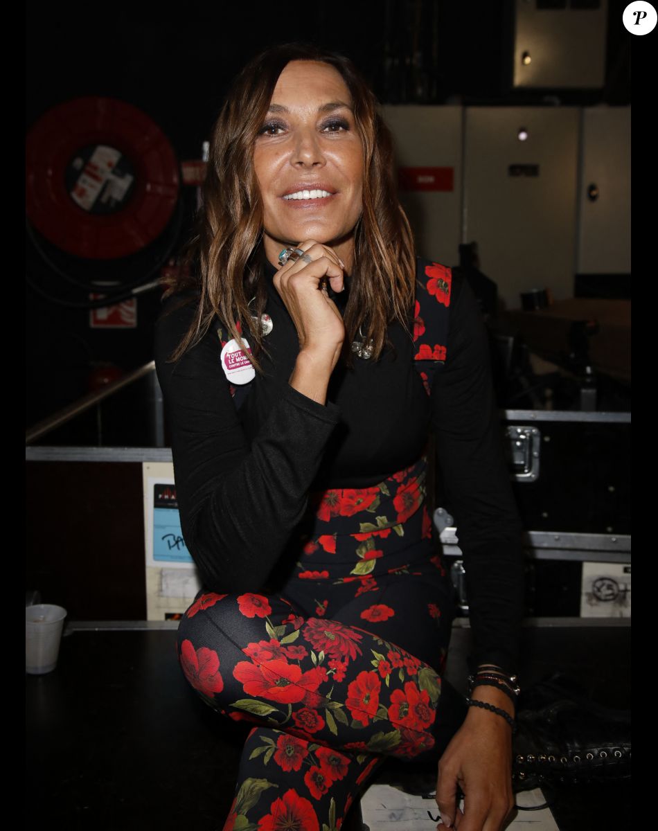 Zazie - Backstage - Enregistrement de l'émission "Tout le monde chante contre le cancer" au Palais des Sports à Paris. © M.Ausset Lacroix-D.Guignebourg / Bestimage