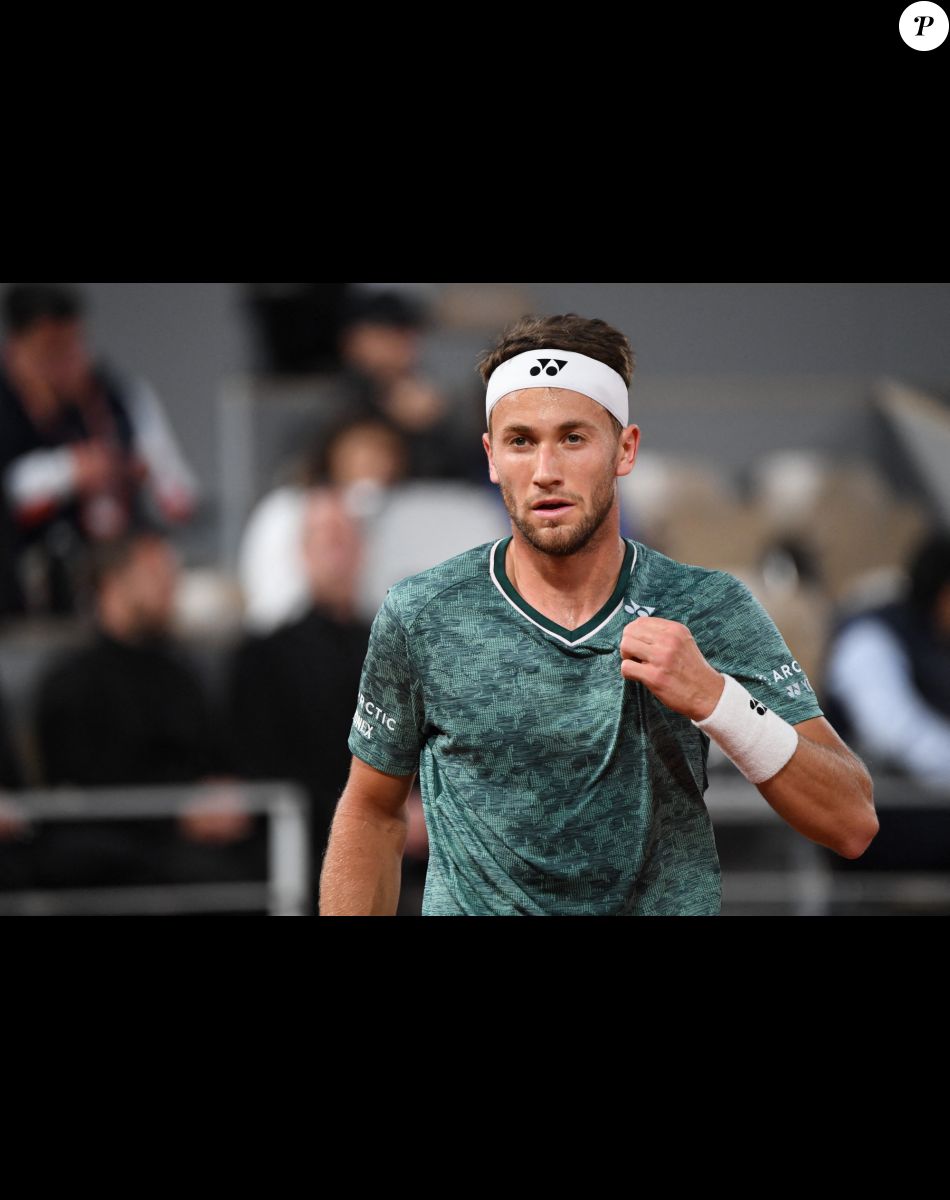 Casper Ruud - Norvege - Célébrités dans les tribunes des internationaux de France de Roland Garros à Paris.