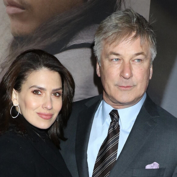 Hilaria Baldwin et son mari Alec Baldwin - Photocall de la première de West Side Story à Broadway, New York, le 20 février 2020.