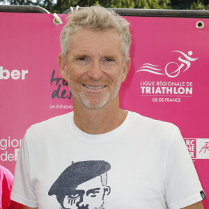 Denis Brogniart - 8ème édition du "Triathlon des roses" au Stade Français dans le domaine de Saint Cloud le 18 septembre 2021. © Marc Ausset-Lacroix/Bestimage