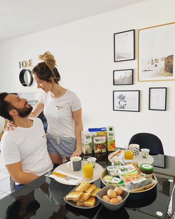 Elodie et Joachim de "Mariés au premier regard 2020" sur Instagram, avril 2021