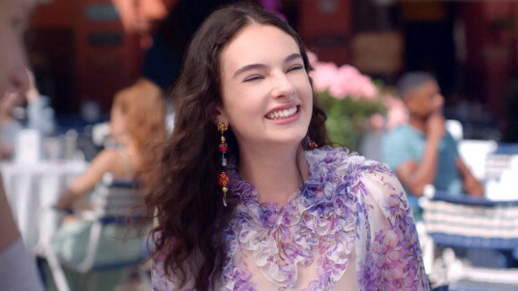 Deva Cassel, la fille de M.Bellucci et V.Cassel, égérie de la campagne du parfum "Dolce Lily" de Dolce & Gabbana. Milan. 