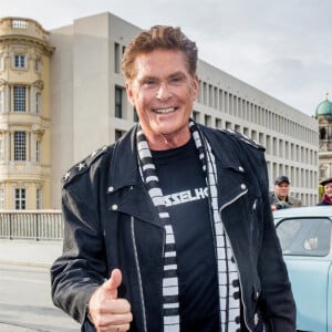 David Hasselhoff lors des 30 ans de la réunification allemande à Berlin, le 19 octobre 2019.