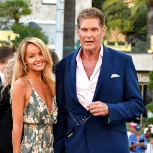 David Hasselhoff et sa femme Hayley pour le programme TV "Ze Network" au 61ème Festival de Télévision de Monte Carlo au Grimaldi Forum, le 19 juin 2022. © Bruno Bebert/bestimage 