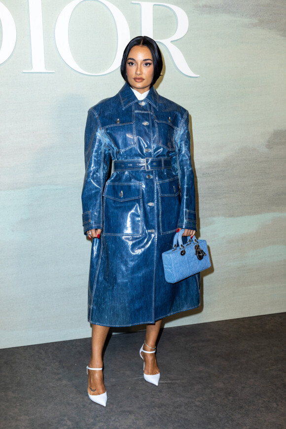 Amina Muaddi - Photocall du défilé Dior Collection Femme Prêt-à-porter Printemps/Eté 2023 lors de la Fashion Week de Paris, France, le 27 septembre 2022. © Olivier Borde/Bestimage 