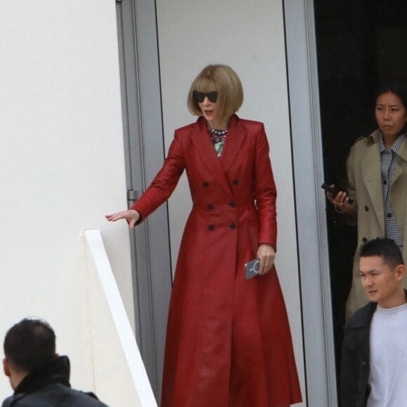 Anna Wintour - Célébrités au défilé Dior Collection Femme Prêt-à-porter Printemps/Eté 2023 lors de la Fashion Week de Paris, France, le 27 septembre 2022. 