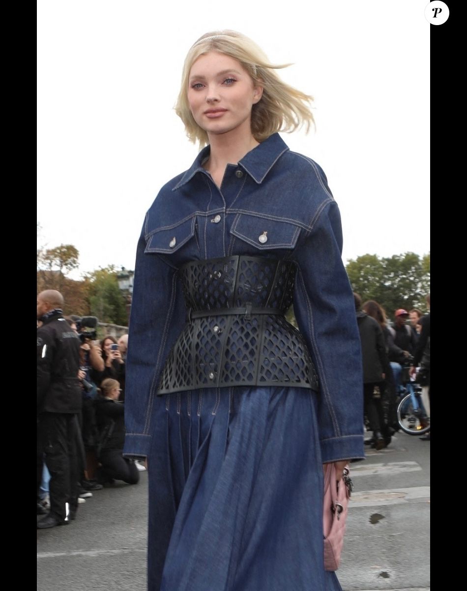 Elsa Hosk - Célébrités au défilé Dior Collection Femme Prêt-à-porter Printemps/Eté 2023 lors de la Fashion Week de Paris, France, le 27 septembre 2022.