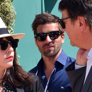 Nolwenn Leroy et son fiancé Arnaud Clément - People dans les tribunes des 1/2 finales du tournoi de tennis "Monte Carlo Rolex Masters 2016" " au Monte Carlo Country Club à Roquebrune-Cap-Martin. Le 16 avril 2016 © Bruno Bebert / Bestimage 