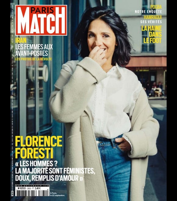 Florence Foresti en couverture de "Paris Match" jeudi 29 septembre 2022.