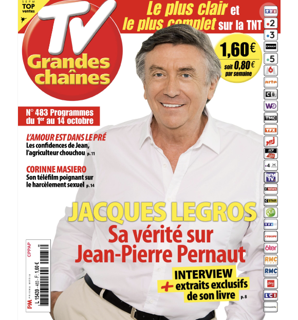Couverture du dernier numéro de "TV Grandes Chaînes" paru le 26 septembre 2022