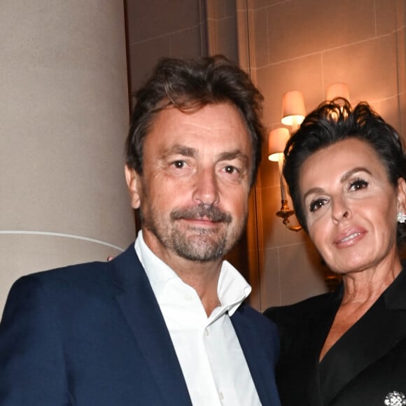 Henri Leconte et sa compagne Maria Dowlatshahi - Soirée du Grand Dîner "Trophée Forbes" au Four Seasons Hôtel George V Paris le 30 septembre 2022. © Coadic Guirec - Rachid Bellak / Bestimage 